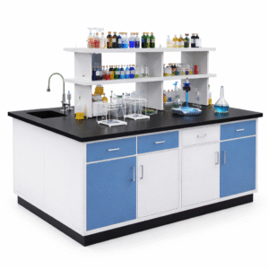 Chemistry lab island workbench